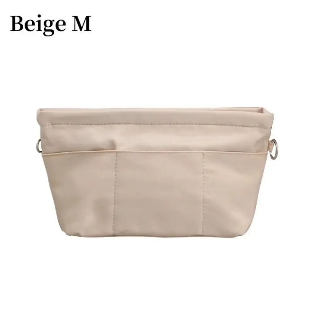 1 pièce nouvelle pochette de rangement en feutre pour sac cosmétique, avec fermeture éclair, sac intérieur portable multi-poches, organisateur de sac à main pour femme