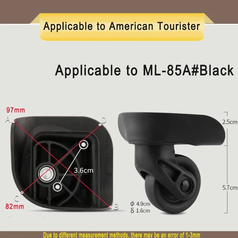 roue de remplacement de valise trolley, accessoires adaptés pour us traveler 85a, jx9054