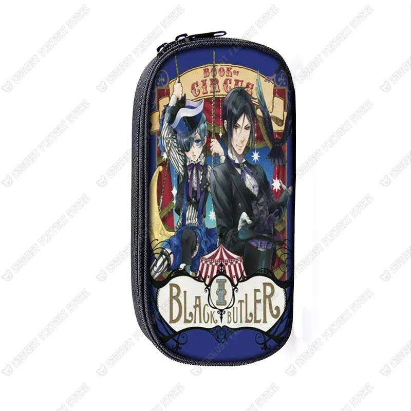 trousse à cosmétiques anime black butler, sac à crayons, sacs de papeterie pour garçons et filles, porte-crayons pour enfants, fournitures scolaires