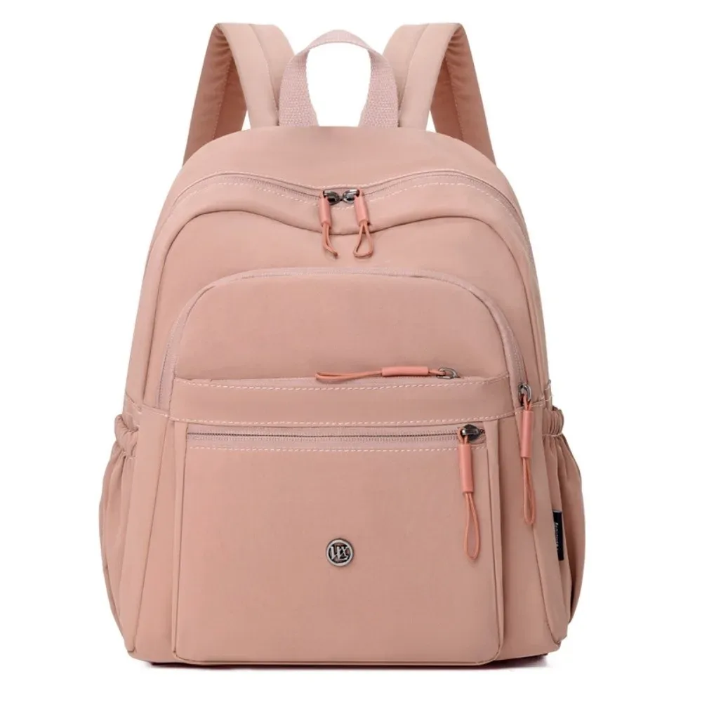 sac à dos en tissu oxford de grande capacité, style japonais, couleur unie, sac à dos décontracté, pochette d'épaule souple et légère, pour tous les jours