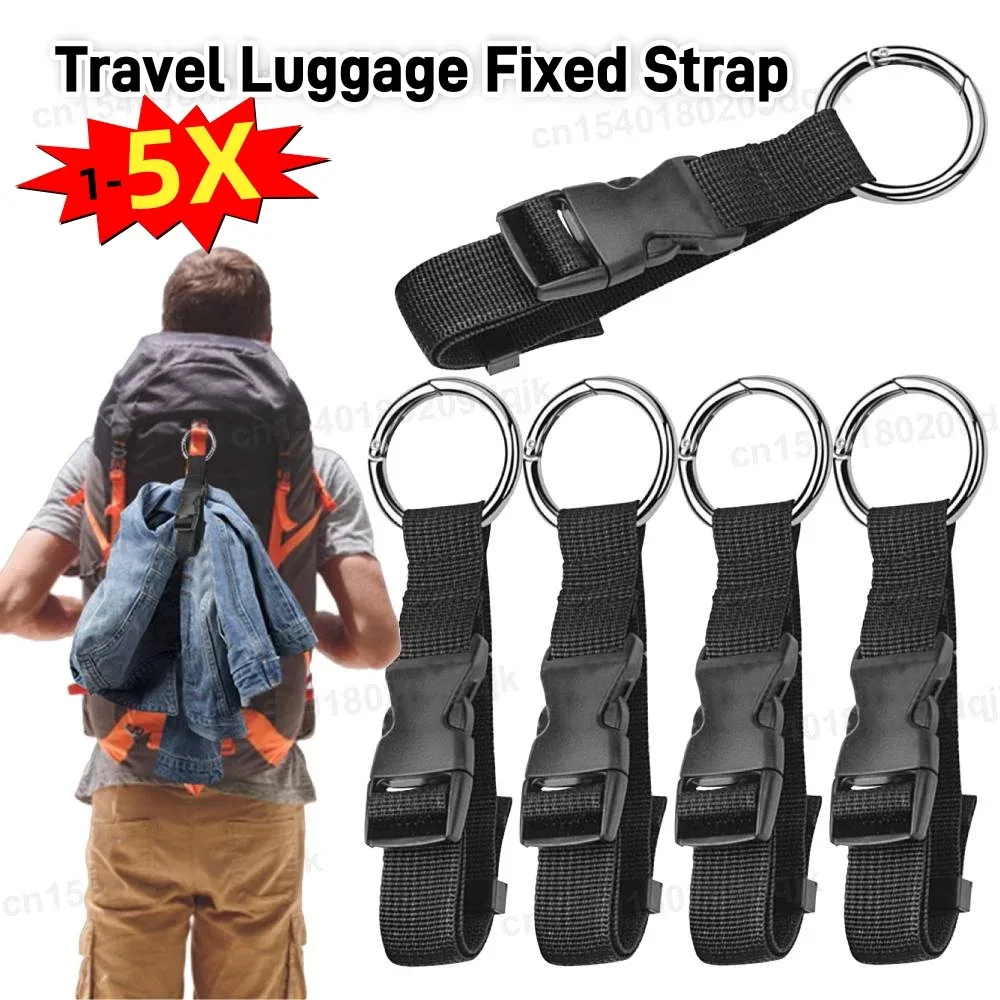 Sangle externe pour sac à dos, sangle Portable avec boucle de dégagement, sangle de bagage supplémentaire, porte-veste, sangle fixe pour bagages de voyage