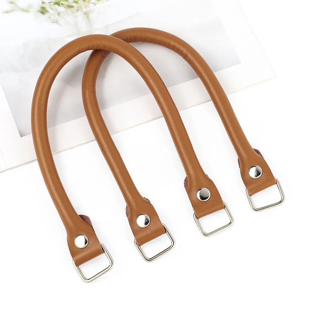 1 paire de poignées de sac à main en cuir véritable, sangle détachable 38cm 60cm, sangle de sac à bandoulière pour femme, ceinture de remplacement pour sac, accessoires de sac