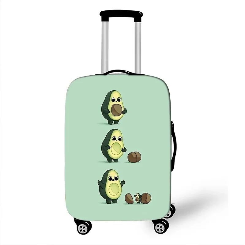 juste de bagage à motif d'avocat de style drôle, étui de protection anti-poussière pour valise logique, mode, 18 "-32"