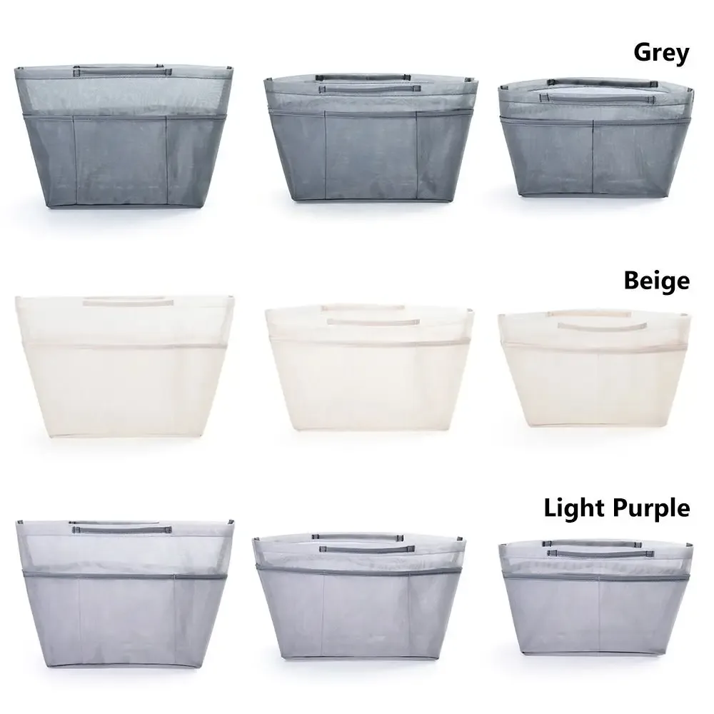 sac intérieur en maille pour cosmétiques, sac à insertion multiple, sac de rangement polyvalent, portable et léger pour sac longxiang, petit sac en maille