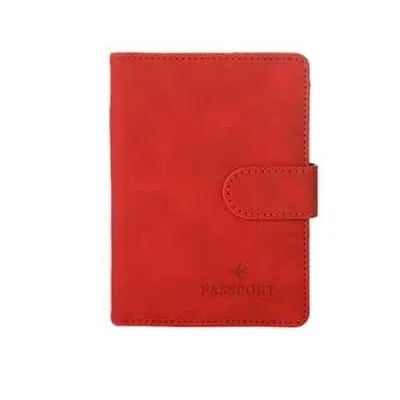 porte-passeport en cuir étanche avec blocage rfid, portefeuille de carte de crédit de voyage, livre de passeport pour femmes et hommes, couverture de passeport à boucle