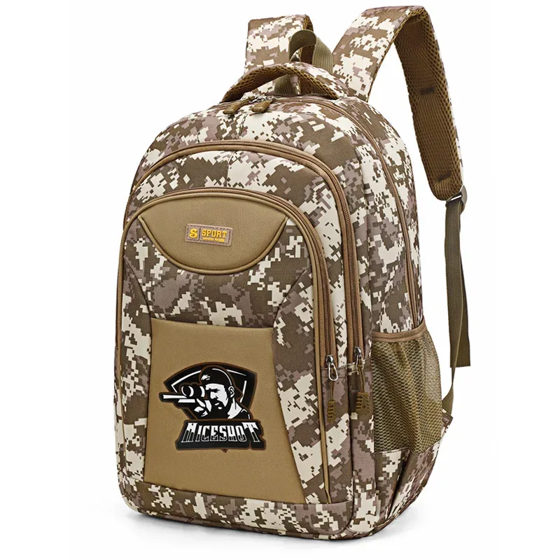 offre spéciale décontracté en plein air camouflage sac à dos oxford tissu grande capacité voyage sac à dos hommes mode à la mode marque sacs à bandoulière