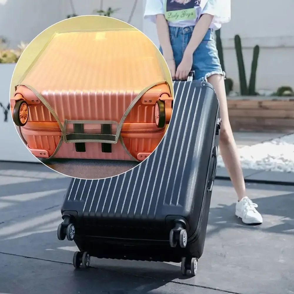housse de protection transparente en pvc pour bagages de voyage de 16 à 28 pouces, housse de protection anti-p