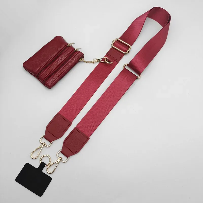 lanière de téléphone portable tendance, large sangle d'épaule amovible, sac de changement, sangle de poignet, sacoche asymétrique, accessoires, nouvelle collection