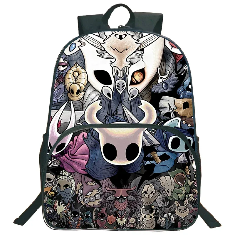 sac d'école léger sac à dos de chevalier creux jeu de dessin animé impression cartable pour enfants sac à dos de grande capacité garçons filles sac à dos de voyage