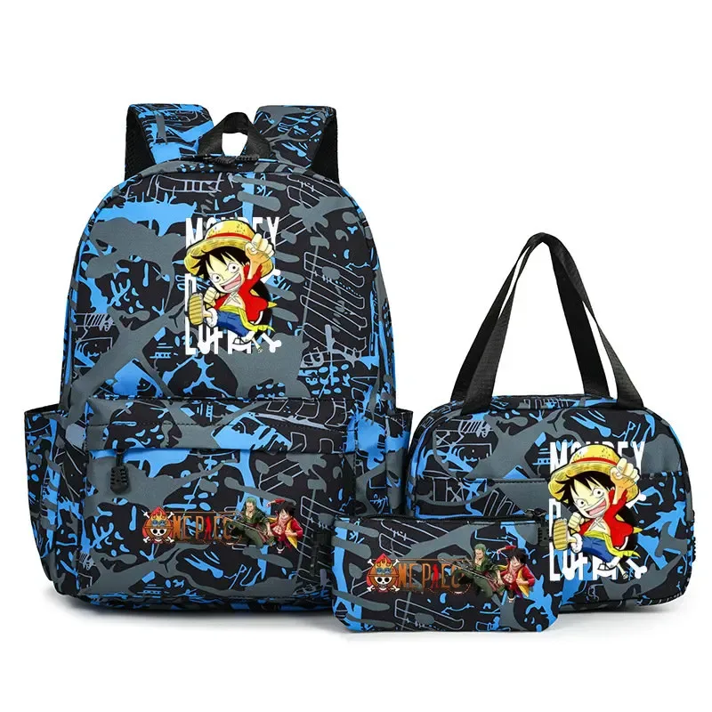 sacs à dos one piece pour étudiants, sacs d'école pour adolescents, hommes et femmes, sac fourre-tout, pochette, sacs à dos en nylon, sacs de voyage