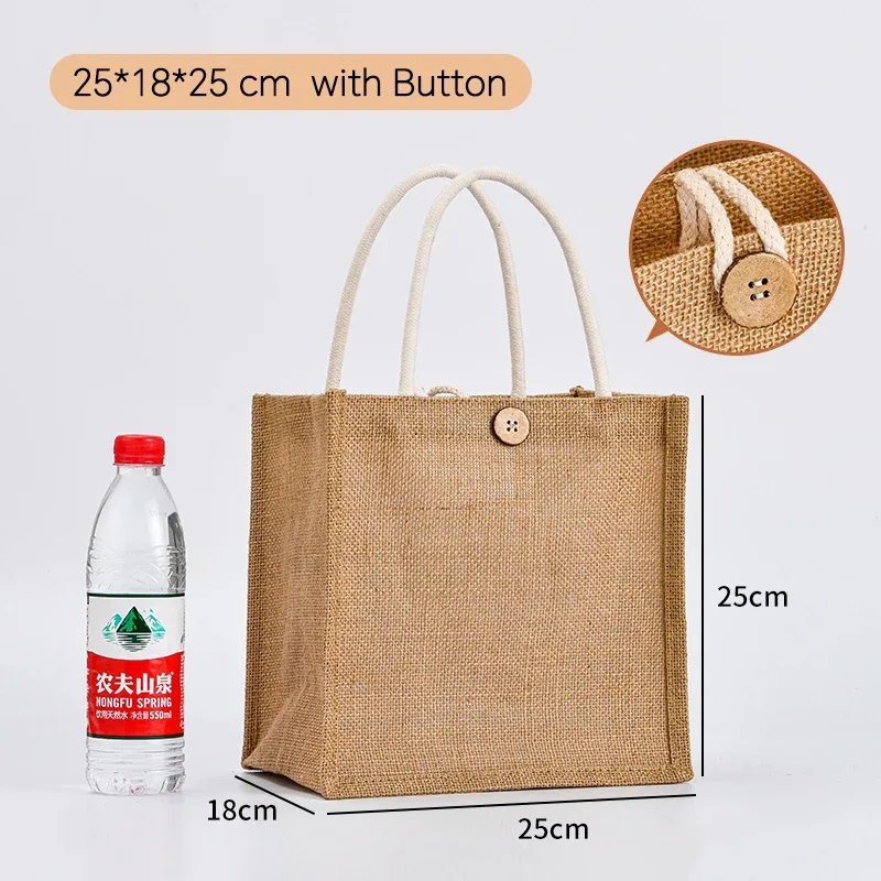 lot de 100 sacs fourre-tout en toile de jute personnalisés, sacs d'épicerie, sacs de plage, sacs cadeaux de mariage et d'anniversaire, sacs laminés avec logo, vente en gros