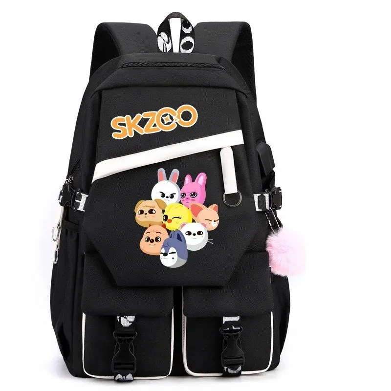 nouveau straykids sac à bandoulière étudiant sac à dos sac de loisirs voyage sac à dos skzoo sacs d'école garçons filles adolescents bookbag