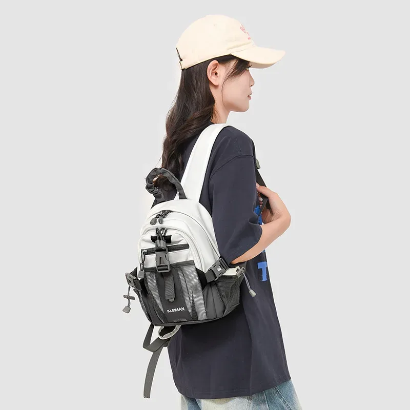 sac à dos tactique multifonction étanche pour hommes et femmes, sac de poitrine léger de voyage, mode japonaise, sac à dos de cyclisme