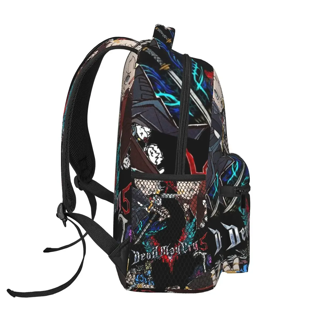 sac à dos imprimé double face devil may cry game, sac à livres pour étudiants garçons et filles, sac d'école pour enfants, sacs à bandoulière pour hommes et femmes
