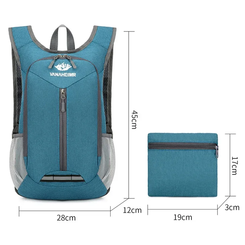 sac à dos de montagne pliable, imperméable, léger, simple, idéal pour le sport, la gym, le quotidien, unisexe, tendance, en polyester