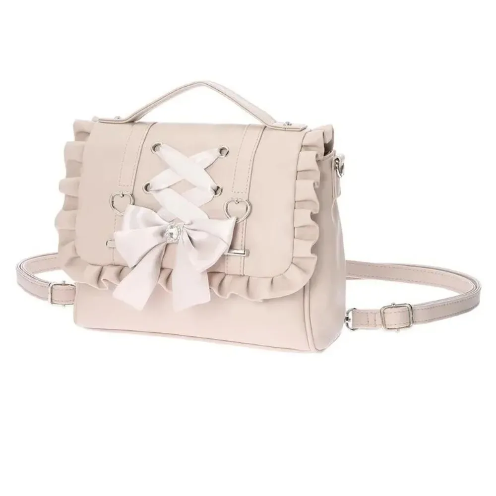 sac à dos simple avec nœud, grande capacité, style y2k, sac à bandoulière, sac à main, sac d'école, sac de voyage