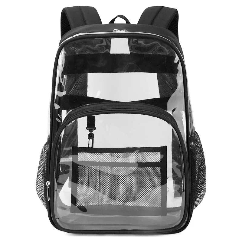 sac à dos transparent imperméable unisexe, grande capacité, portable, multifonctionnel, sac à bandoulière, sac de rangement pour voyage en plein air