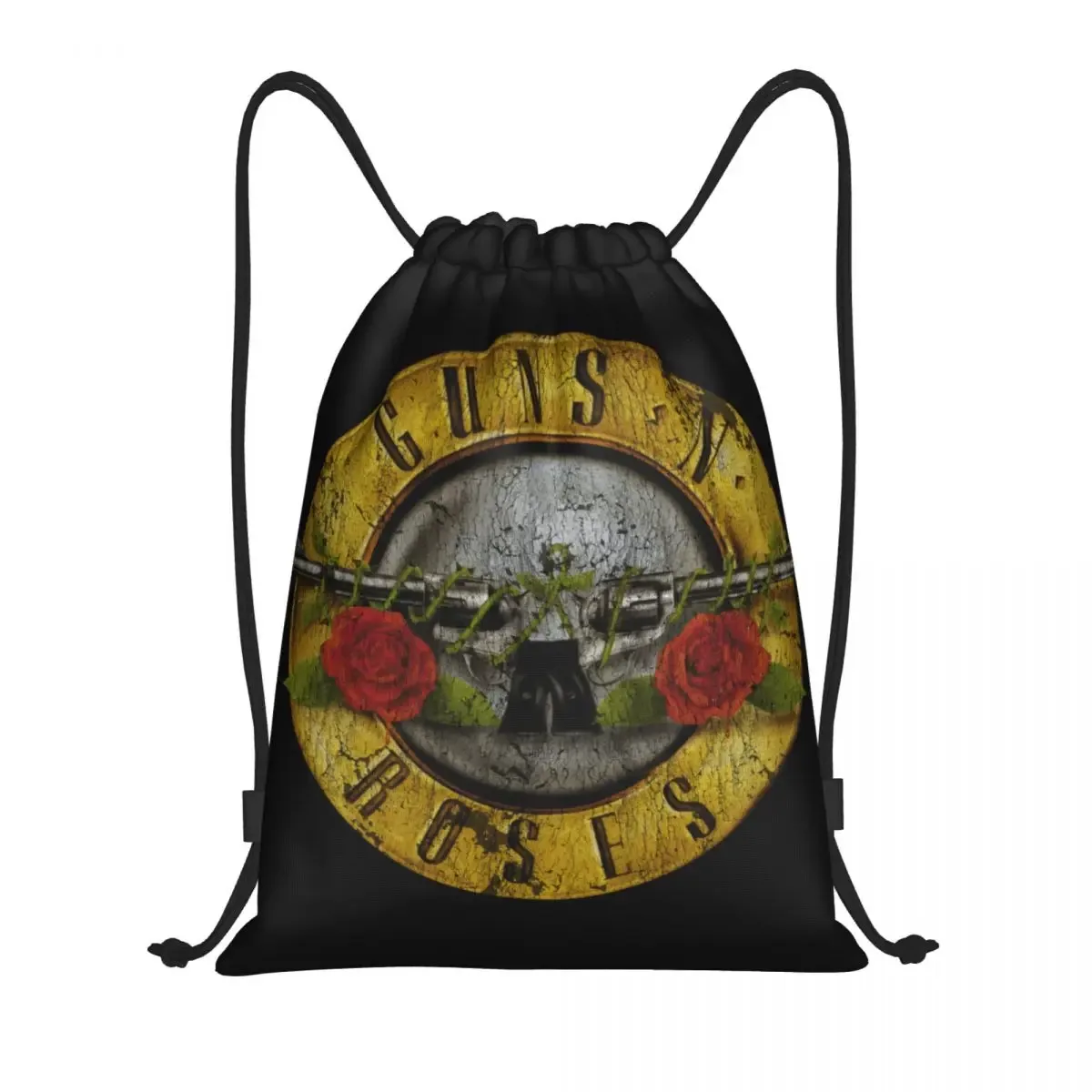 hard rock band guns n roses sac à dos à cordon femmes hommes gym sport sac à dos portable balle logo sac à provisions sac