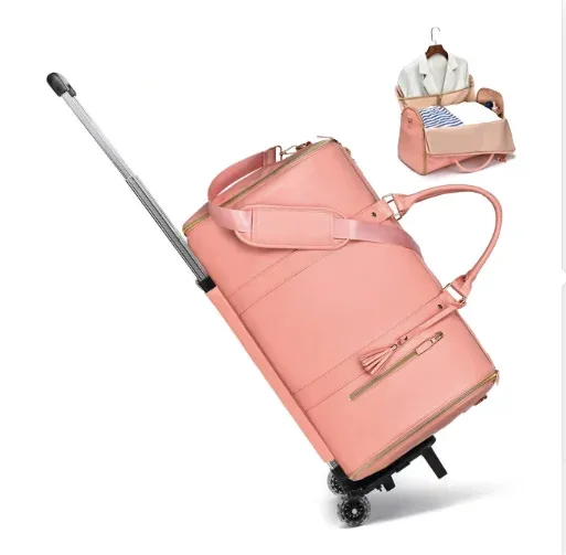 sacs à vêtements roulants pour femmes, sac à main de voyage avec roulettes, sac polochon pour vêtements, costume de voyage, sac de sport roulant