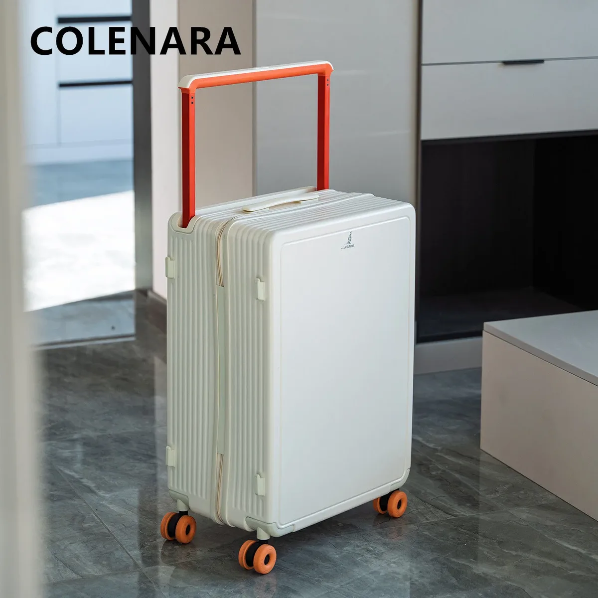 valise de cabine colenara avec compartiment large et roulettes universelles, 20 pouces, robuste, avec serrure à combinaison, pour homme et femme