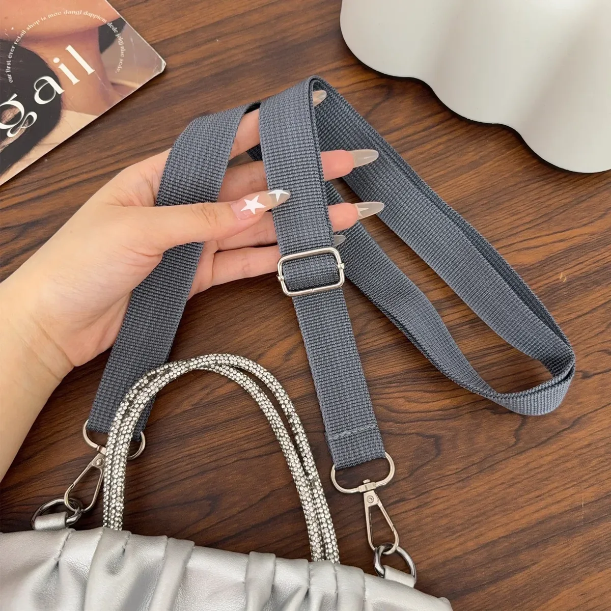 sangle de sac à bandoulière de remplacement pour porte-documents pour hommes et femmes, sangle réglable noire, accessoires de sac, nouvelle collection 2025