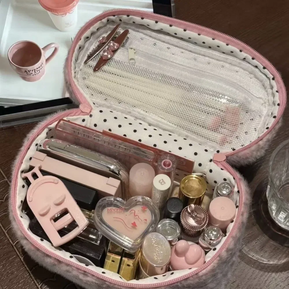 nouvelle trousse de maquillage portable avec fermeture éclair, motif léopard, étui de rangement multifonctionnel, sac à main portable pour femmes et filles