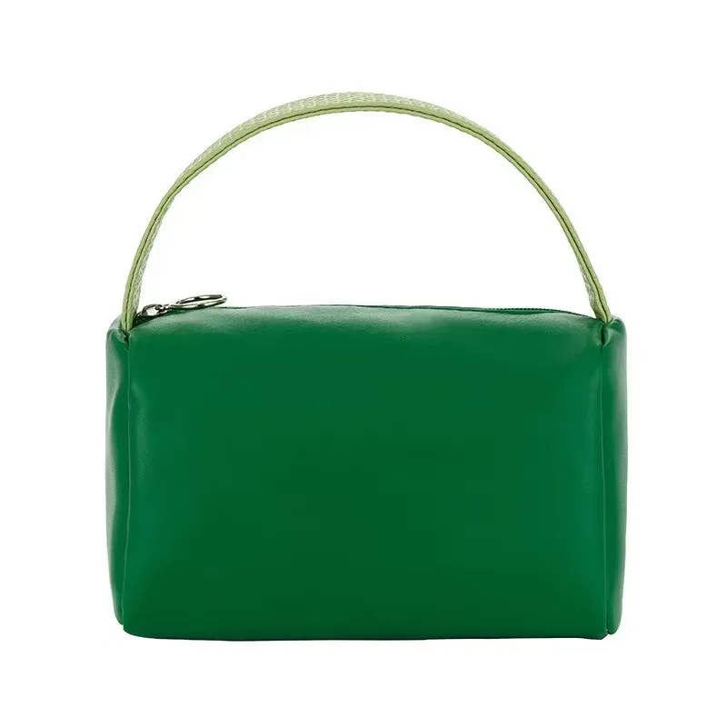 sac de maquillage portable pour femmes, grande capacité, organisateur de maquillage de voyage, pochette de toilette en cuir pu imperméable, sac de rangement à main
