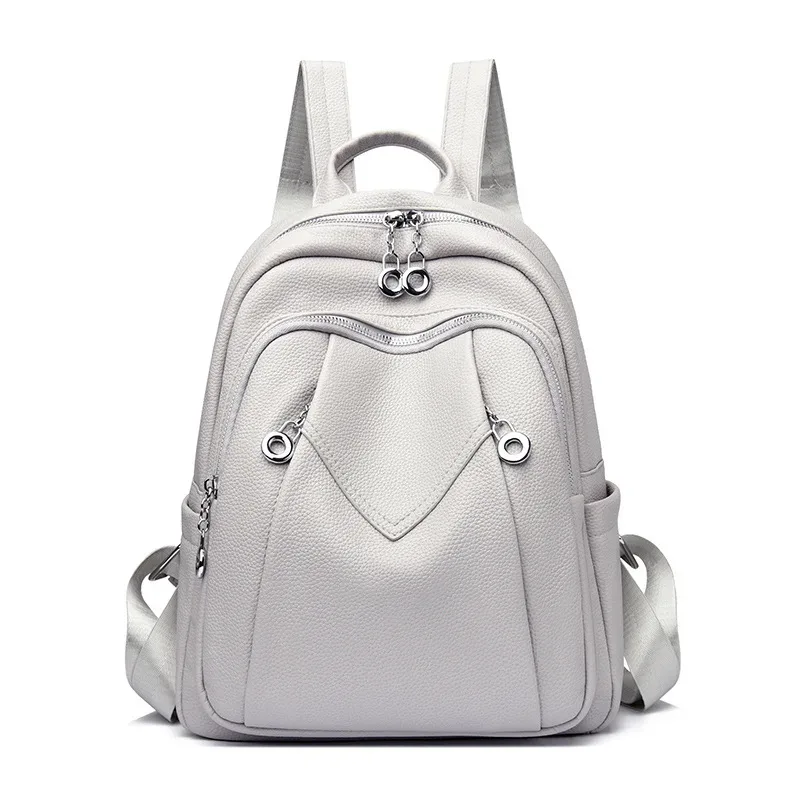sac à dos en cuir pu pour femmes : sacs à dos souples antivol convertibles - sac à dos de voyage élégant pour femmes