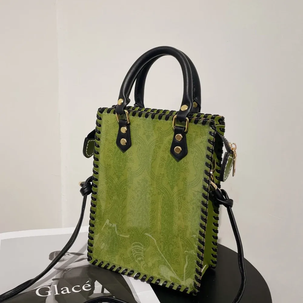 1 ensemble de sacs fourre-tout en papier portables personnalisés, accessoires de sac faits à la main pour bricolage de sacs à main pour femmes, sacs à bandoulière 22x16x8cm