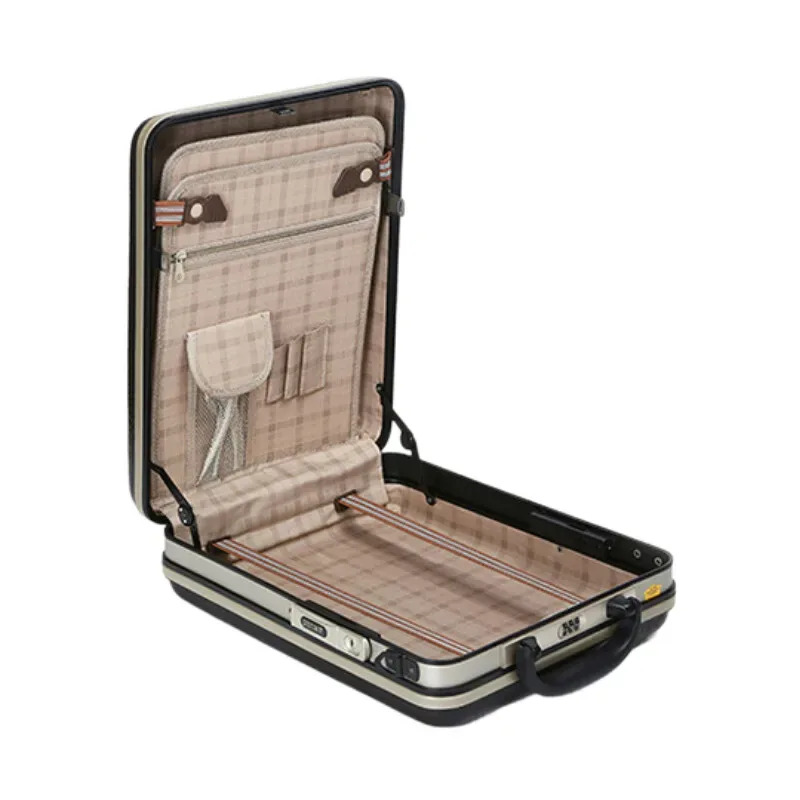 porte-documents d'affaires pour hommes, style vertical, sac de verrouillage à code, étui pour documents et ordinateur portable 13 15 pouces pour voyage