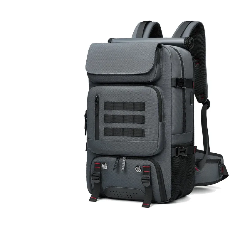 sac à dos de voyage pour homme, imperméable, 17 pouces, sac à dos pour ordinateur portable professionnel avec sac à chaussures séparé, chargement usb, 50l, sac à dos de randonnée en plein air