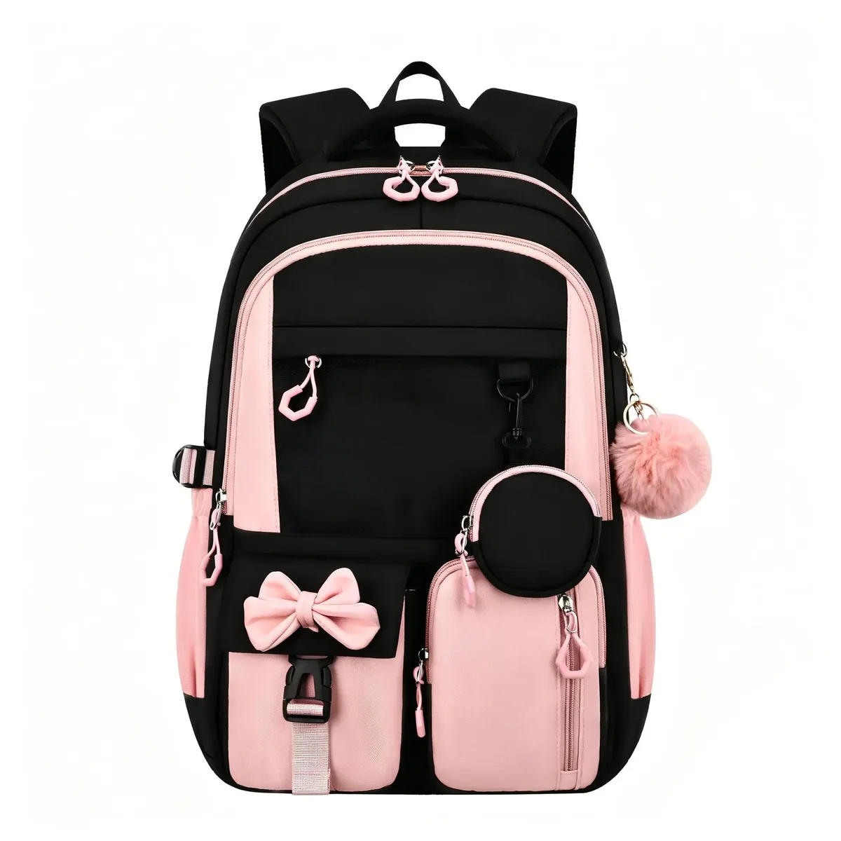ensemble de sacs d'école pour enfants, grand sac à dos kawaii pour filles, sac à dos d'école primaire, sac à livres pour enfants, sac à dos de voyage étanche pour ordinateur portable