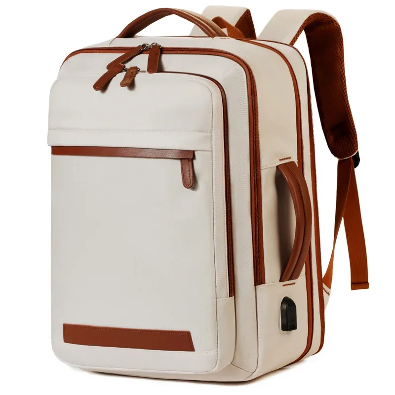sac à dos d'affaires léger de grande capacité, sac à dos de voyage d'affaires et de vêtements de travail pour hommes et femmes, chargement usb extensible et étanche