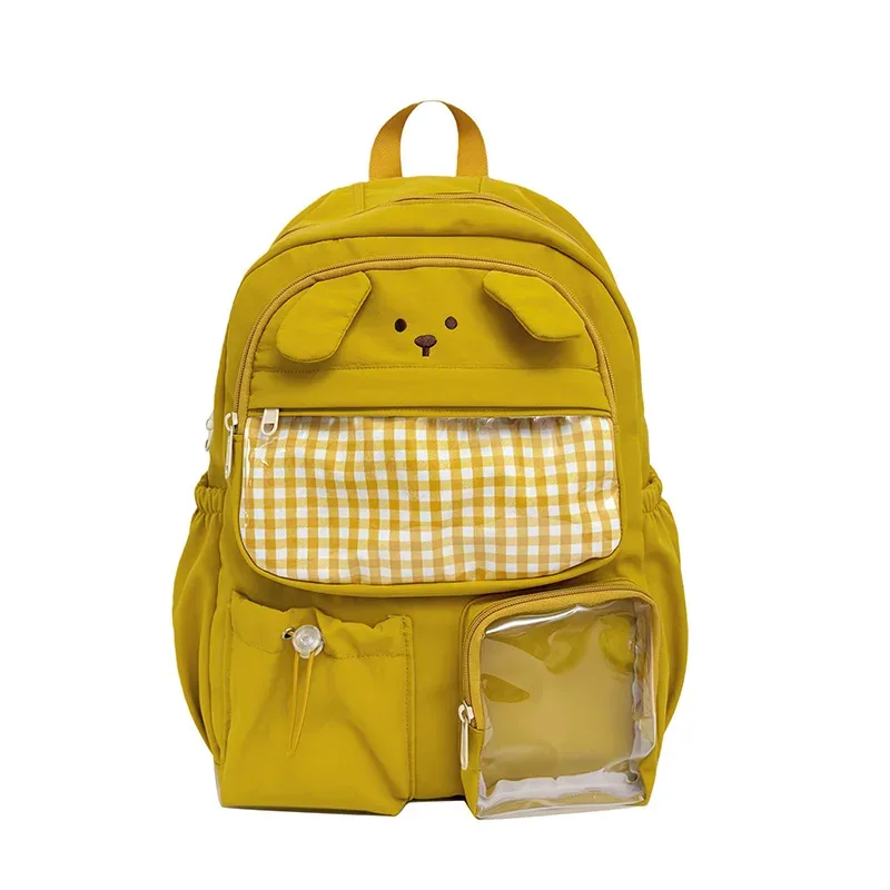 sac à dos mignon de grande capacité pour femmes, cartable décontracté pour filles, sac à dos étudiant amusant en forme de canard