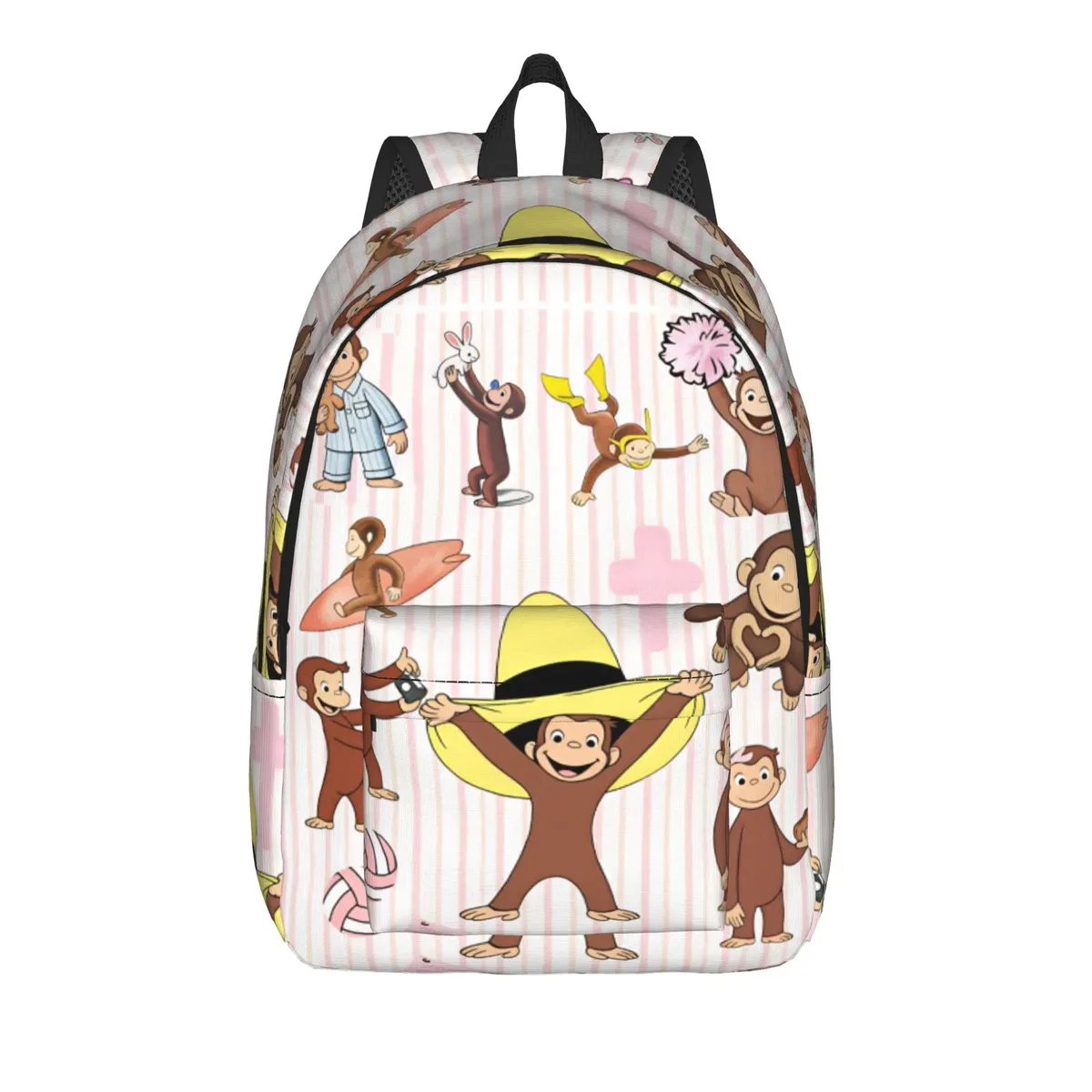 sac à dos multifonctionnel curious george, sacs à dos de trekking, sacs à dos colorés pour étudiants, sacs souples pour lycéens, style sac à dos