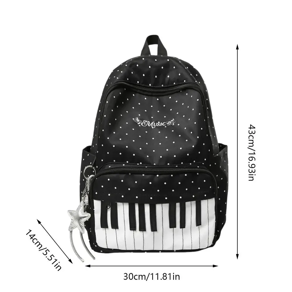 sacs à dos pour étudiantes, motif à pois, grande capacité, tendance, simples, pour femme et fille