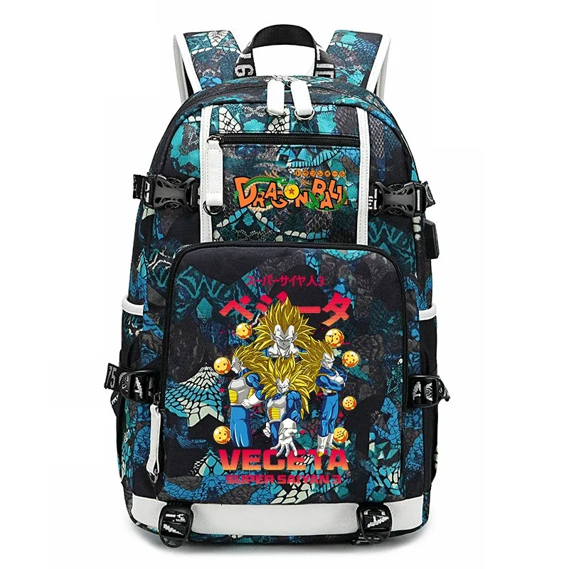 sac à dos pour étudiants avec imprimé dragon ball z, grande capacité, sac à dos décontracté pour enfants, adolescents, garçons et filles, pour l'école et les voyages