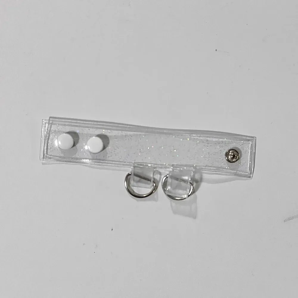 2 pièces de boucle d'extension de sangle de sac en pvc de haute qualité, clip de sangle de sac transparent, boucle de sac à dos.