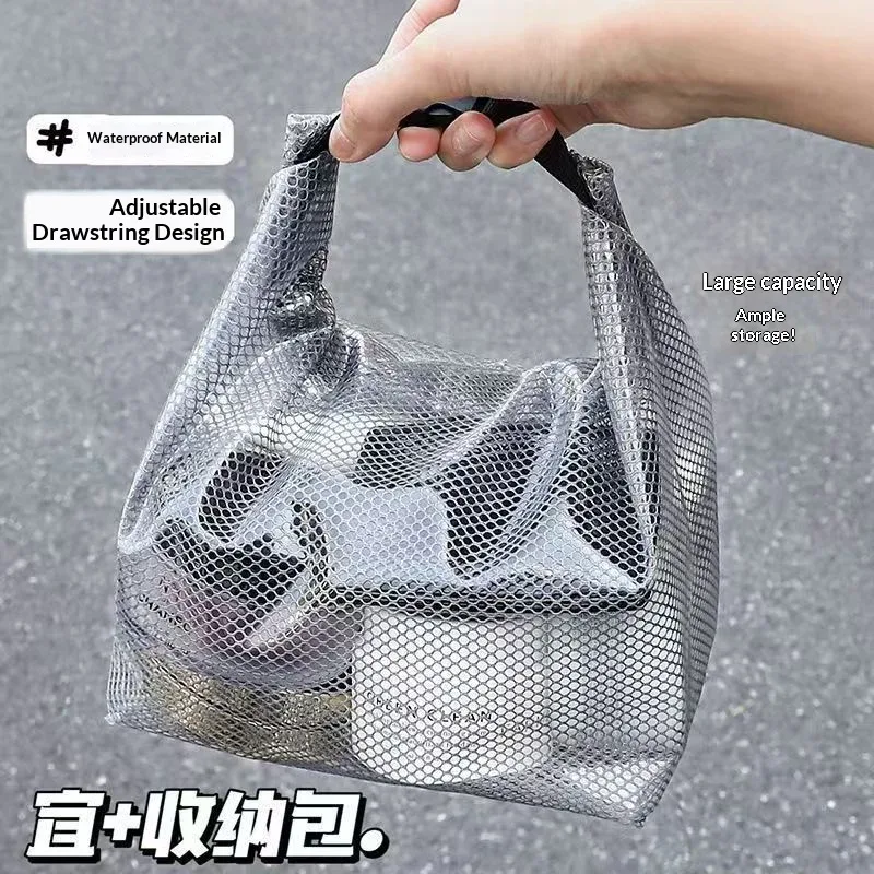 sac de rangement étanche homefish, pour vêtements de fitness, natation, salle de bain, grande capacité avec cordon de serrage, sac de toilette d'extérieur