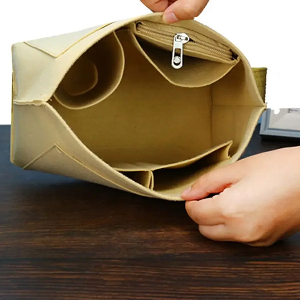 pochette de rangement pour sac à main pour femmes, 1 pièce, sac de voyage en feutre, doublure d'insertion