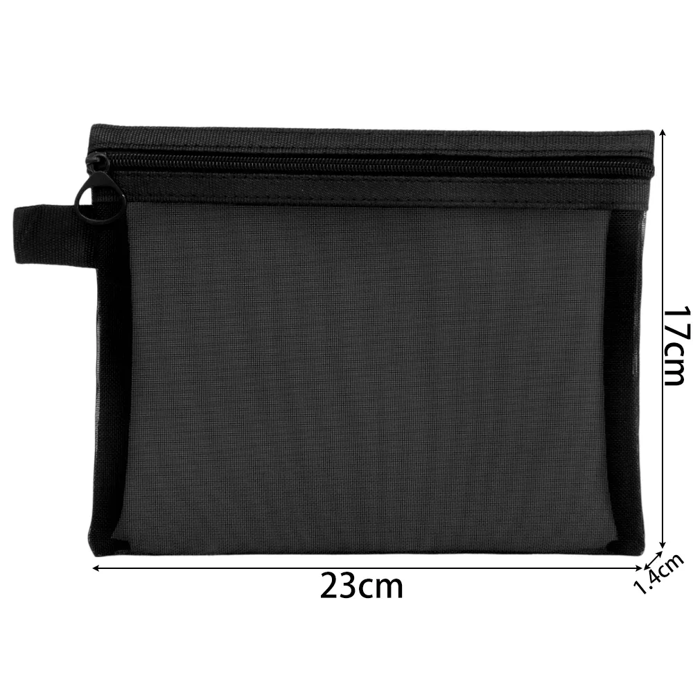 sacs à cosmétiques transparents en maille, trousse de maquillage noire, trousse de rangement portable, trousse de voyage en plein air, rouge à lèvres, poudres, cadeaux, taille s, m, l, 3 pièces