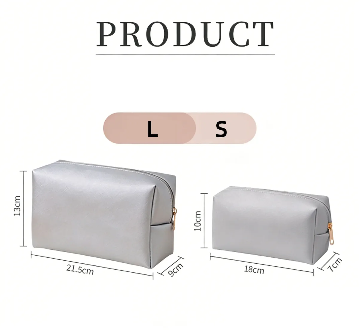 sac cosmétique en cuir avec logo personnalisé, grande capacité, sac de voyage pour maquillage, pochette zippée en cuir pu souple pour femmes, 2 tailles, multicolores