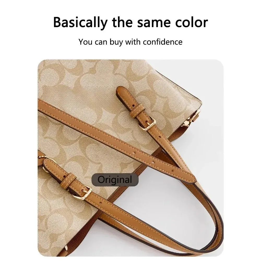 2 pièces sangle de remplacement réglable en cuir pour sac fourre-tout, poignée d'épaule, bandoulière, extension de ceinture pour femme, accessoire de sac à main sous le bras