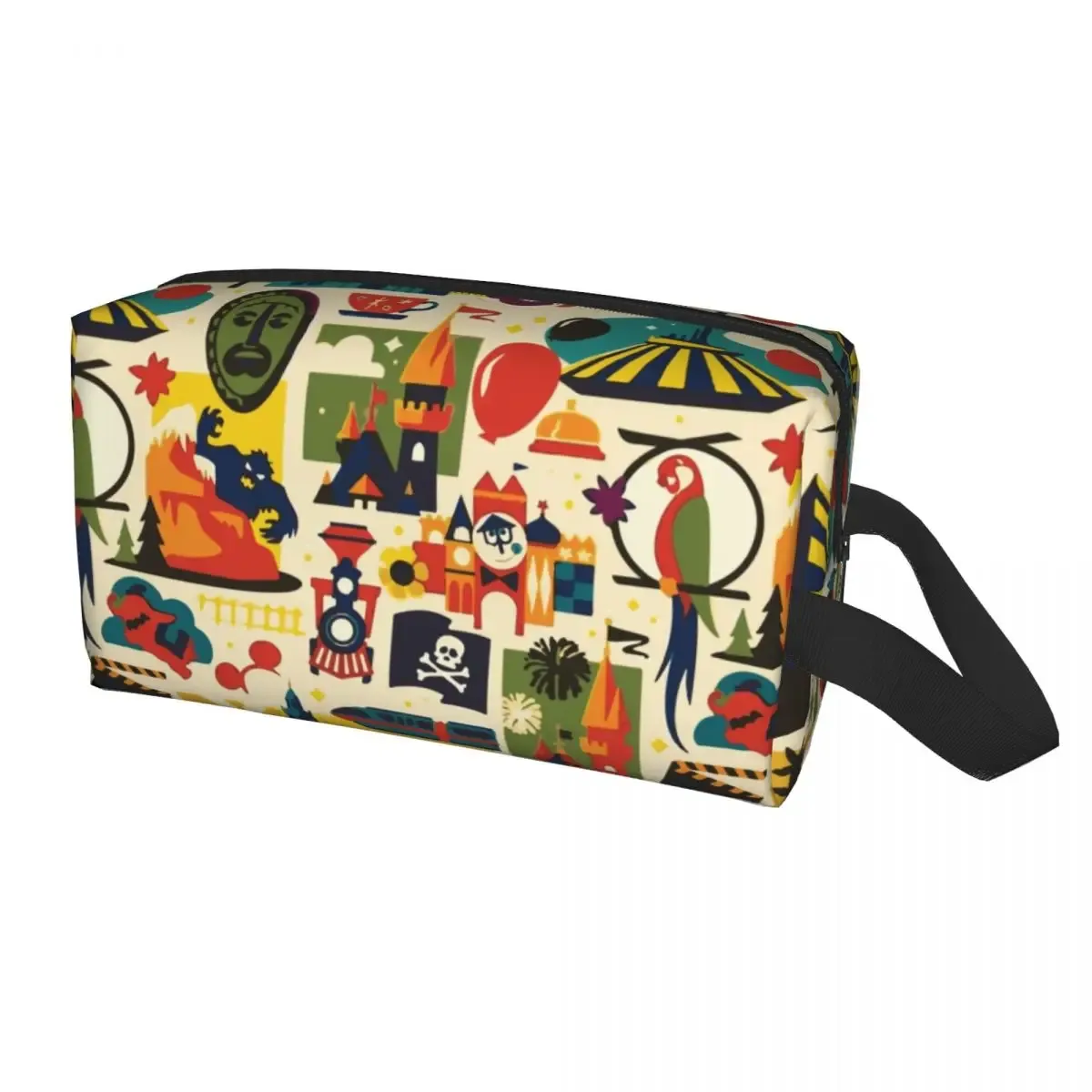 trousse de toilette de voyage personnalisée, mignonne, extensible, pour manoir hanté, maquillage, cosmétique, trousse de rangement, pour femme