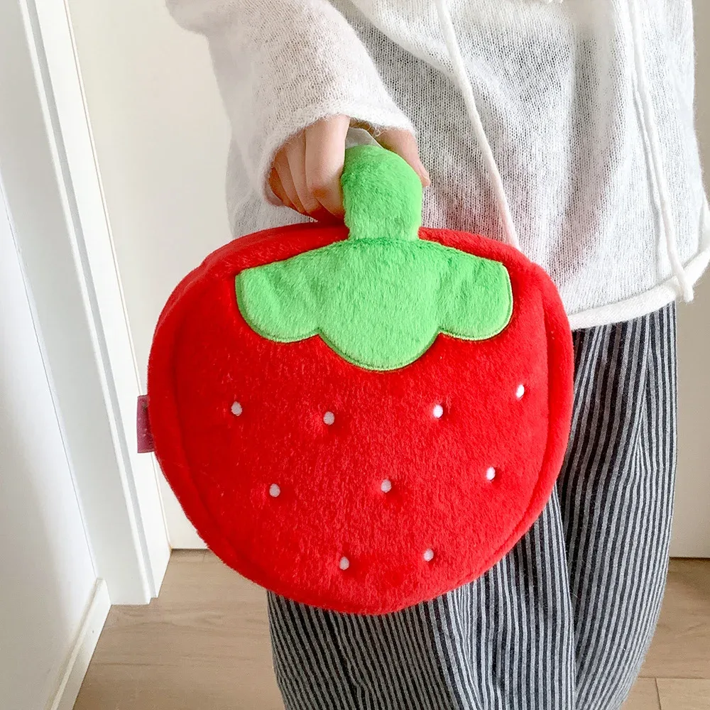 sac de rangement pour cosmétiques et soins de la peau xy, trousse de toilette, sac à main de voyage portable pour filles, trousse de maquillage fraise style ins, grande capacité
