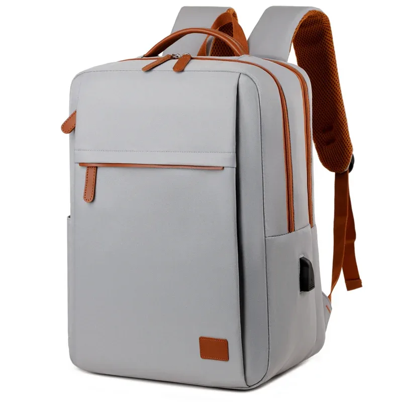 sac à dos étanche à chargement usb de grande capacité, sac à dos pour ordinateur portable d'affaires unisexe, sac de voyage léger, manchon de chariot sc