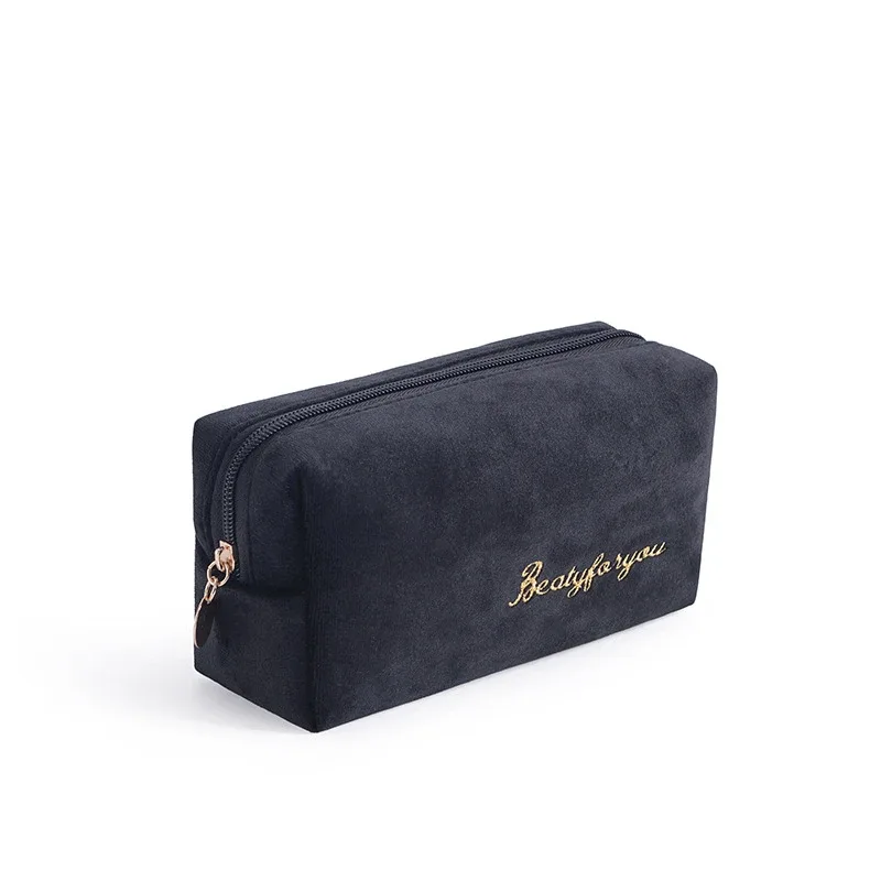 sac de rangement de maquillage en velours doux pour femme, trousse de toilette pour coussinets, trousse de maquillage de voyage gt, trousse de beauté pour évaluateurs
