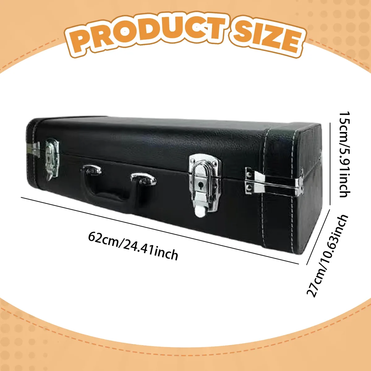 étui pour saxophone alto portable, mallette rigide antichoc, protection rembourrée avec poignée, sac de transport pour saxophone