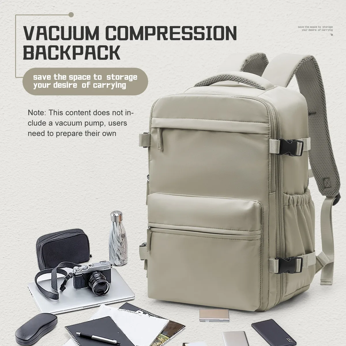 sac à dos de voyage ryanair pour cabine d'avion, sac à dos de compression sous vide, sac à dos pour ordinateur portable professionnel pour femmes et hommes, sac à main