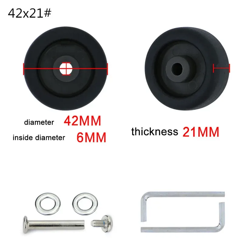 roues de remplacement pour valise à roulettes, accessoires universels, multi-taille, 1 pièce